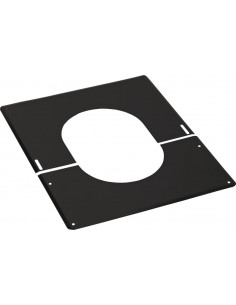 Plaque de finition 30° à 45° inox 150/200 noire TEN 482420