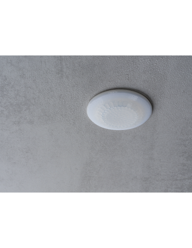 Détecteur présence encastré plafond 360° blanc 2 contacts THEBEN 1030053