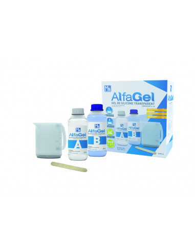 Gel de silicone bi-composant ALFAGEL 1000 2flacons de 500ML MECATRACTION 7901113