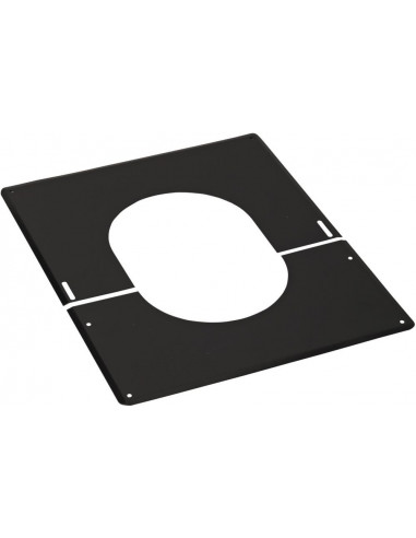Plaque de finition 0° A 30° inox 125 noire TOLERIE EMAILLERIE NANTAISE 482112