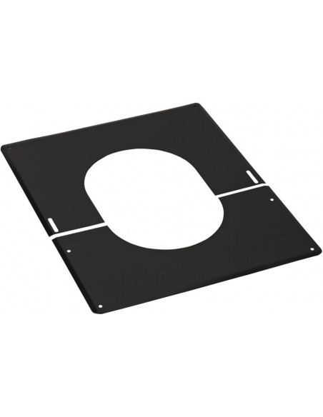 Plaque de finition 0° A 30° inox 125 noire TOLERIE EMAILLERIE NANTAISE 482112