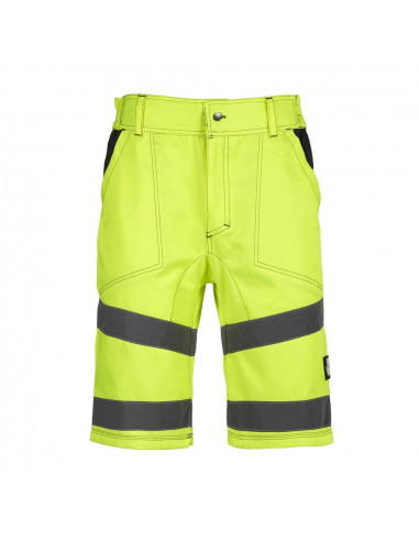Bermuda haute visibilité ALDRIN jaune taille 40 FRANCE TEXTILE PRODUCTION 1223/40JAU