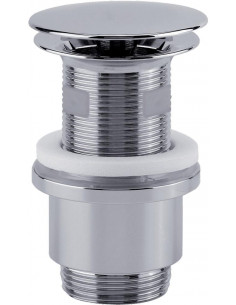 Bonde universelle lavabo DIGICLIC clapet laiton chromé h 100 MM recoupable VALENTIN 12490000000