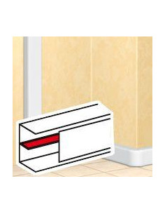 Cloison de séparation pour goulottes DLP monobloc 65x150mm ou 65x195mm blanc LEGRAND 010583