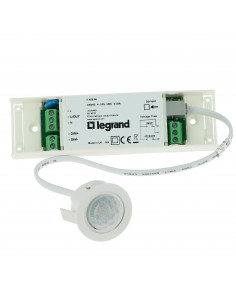 Détecteur compact IR 360° portée Ø7m variation 1V à 10V et ON/OFF 6A LEGRAND 048966