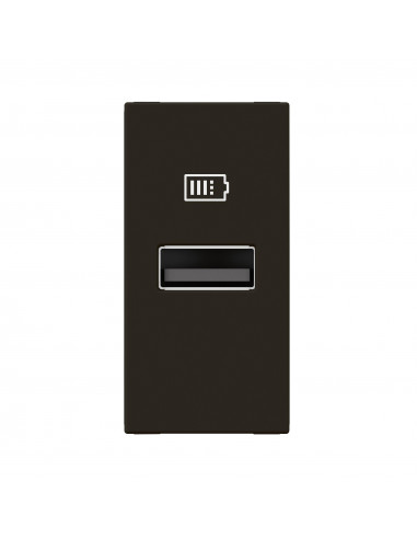 Chargeur USB Type-A Mosaic 1 module noir pour support LCM LEGRAND 077652L
