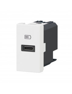 Chargeur USB Type-C Power Delivery Mosaic 1 module blanc pour support LCM LEGRAND 077690L 2