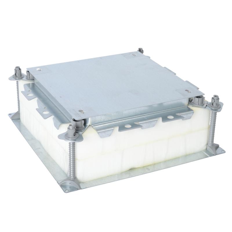 Boîte d'encastrement pour boîte de sol standard ou affleurante réglable pour chape hauteur 55mm à 125mm LEGRAND 088080