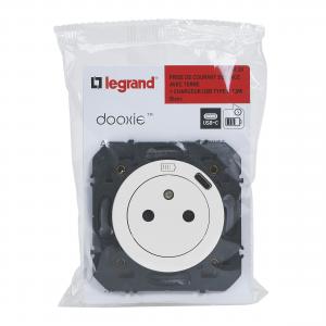 2P+T/1XUSB C 1P BLANC COMPO LEGRAND 095220