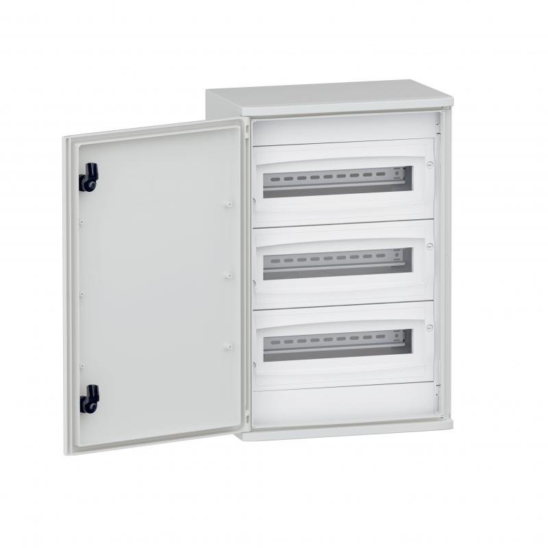 Chassis modulaire en kit pour tous coffrets Atlantic et Marina 800x600mm 5 rangées 27 modules plastique  LEGRAND 433005