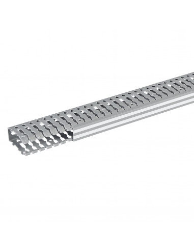 Goulotte Lina25 25x60mm PVC gris RAL7030 longueur 2m LEGRAND 636002
