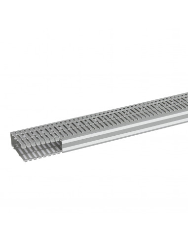Goulotte Lina25 40x100mm PVC gris RAL7030 longueur 2m LEGRAND 636009