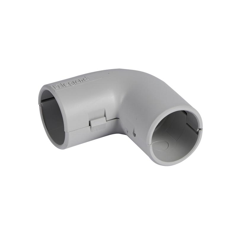 Coude équerre 90° IP40 Ø25mm gris RAL7035 LEGRAND 651613