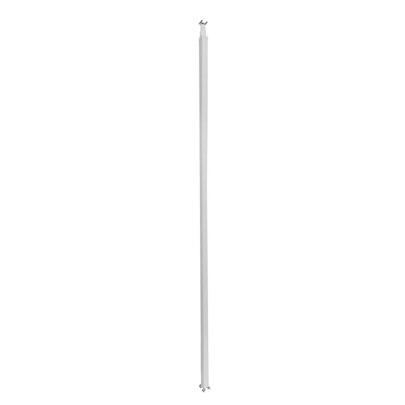 Colonne à clippage direct 1 compartiment 2 faces hauteur 2,67m couvercle PVC et corps en alu blanc RAL9003 653010