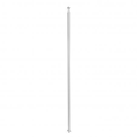 Colonne à clippage direct 1 compartiment 2 faces hauteur 2,67m couvercle PVC et corps en alu blanc RAL9003 653010