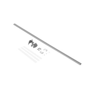 Kit Ovaline hauteur 2,7m pour alimentation colonnette 1 compartiment par le plafond chapeau blanc et Ovaline alu LEGRAND 653060 2