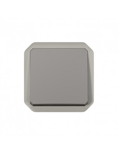 Permutateur étanche Plexo IP55 IK07 avec enjoliveur finition gris LEGRAND 069521L
