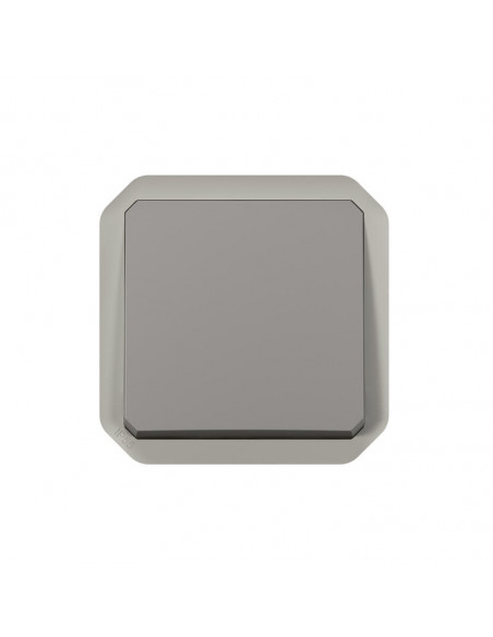 Permutateur étanche Plexo IP55 IK07 avec enjoliveur finition gris LEGRAND 069521L