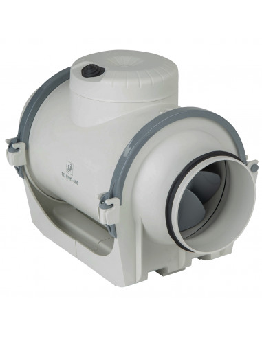 Ventilateur de conduit max 210 m3/h D100 mm 3 vitessesTD EVO-100 S&P (UNELVENT) 250050