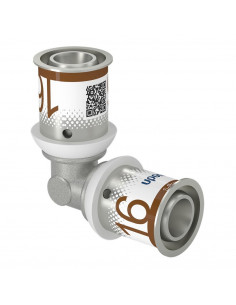 Coude 45° à sertir écrou S-PRESS 40 UPONOR FRANCE 1046913