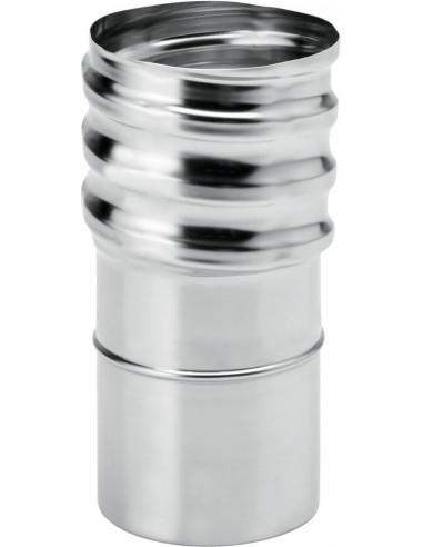 Raccord poêle-tubage inox 80M x 125-131 VISSER TOLERIE EMAILLERIE NANTAISE 123803