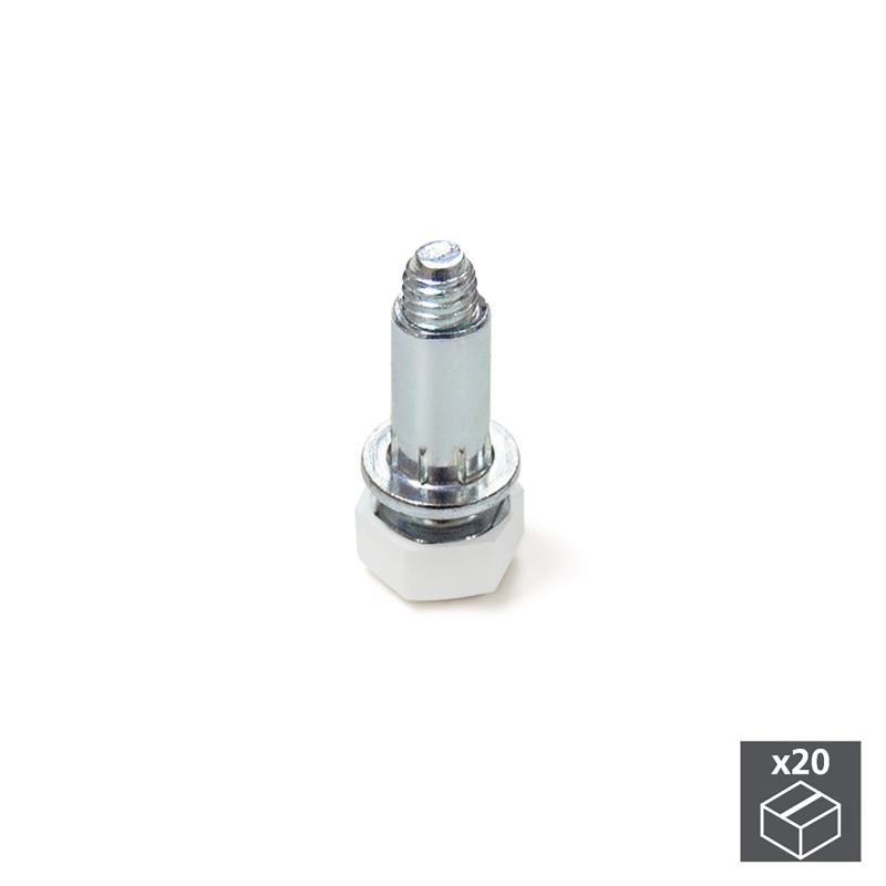 Vérin de réglage hexagonale M6 pour pied de mueble avec écrou EMUCA 2020015