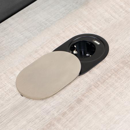 Multiconnecteur Vertikal Flat 60 avec couvercle coulissant EMUCA 5048065