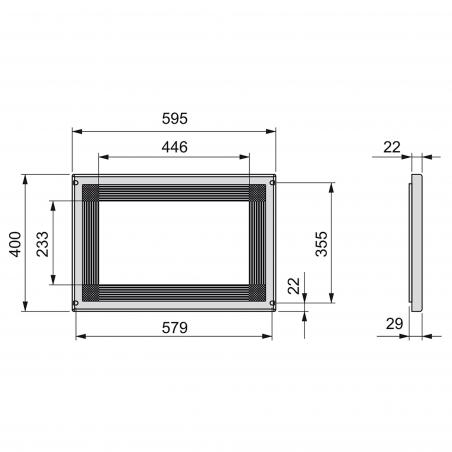 Cadre micro-ondes EMUCA 8061515