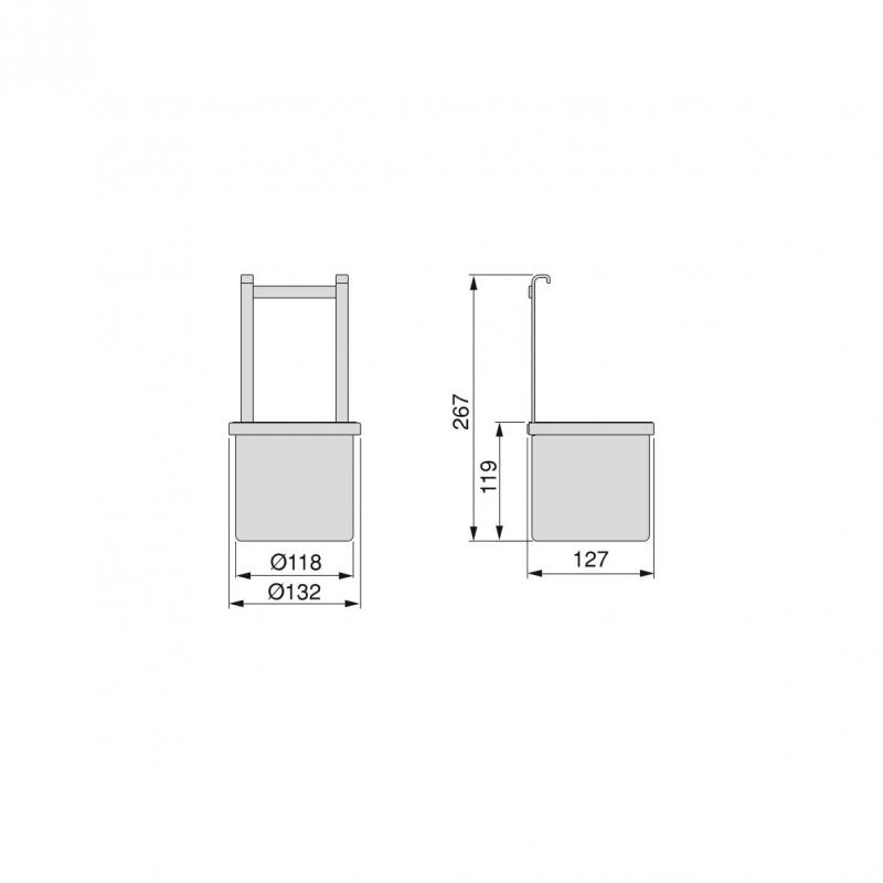 Porte-couverts de cuisine Titane EMUCA 8965035