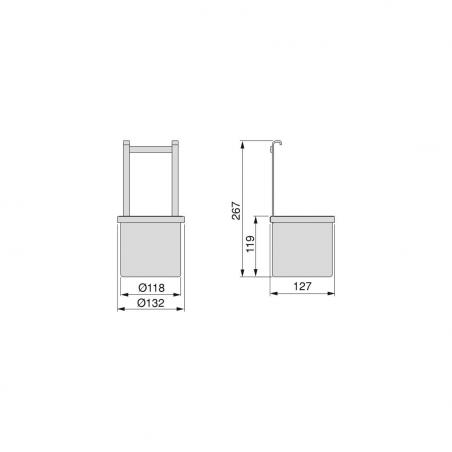 Porte-couverts de cuisine Titane EMUCA 8965035
