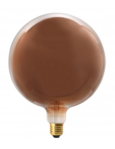 Lampe déco GLOBE E27 LED 4,1W 1700K 30lm, 25000H, dimmable, cuivrée ARIC 20115
