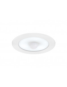PIRO Downlight IP54 LED CCT 3000-4000-5700K 10W 880lm 50000h,détecteur intégré ARIC 50750