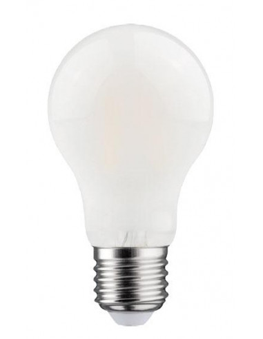 Lampe std A60 Filament LED E27 4,5W 3000K 470lm, Cl.énerg.F, 15000H, opale ARIC 20046