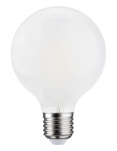 Lampe globe G80 Filament E27 7 Watts 3000K 800lm 15000H opale dimmable ARIC 20052