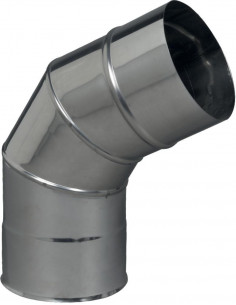 Coude inox 60° plissé inox D139 TOLERIE EMAILLERIE NANTAISE 263139