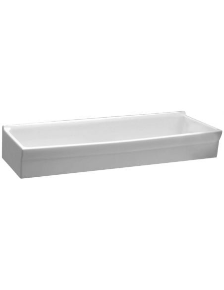 Lavabo DUO 100 x 37cm céramique blanc sans dosseret JACOB DELAFON EN290-00