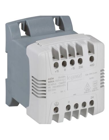 TRANSFO MONO 230/24V 250VA LEGRAND 044215