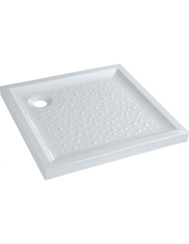 Receveur de douche rectangulaire BASTIA extra-plat 100 X 80 cm à poser blanc GEBERIT 00728200000001