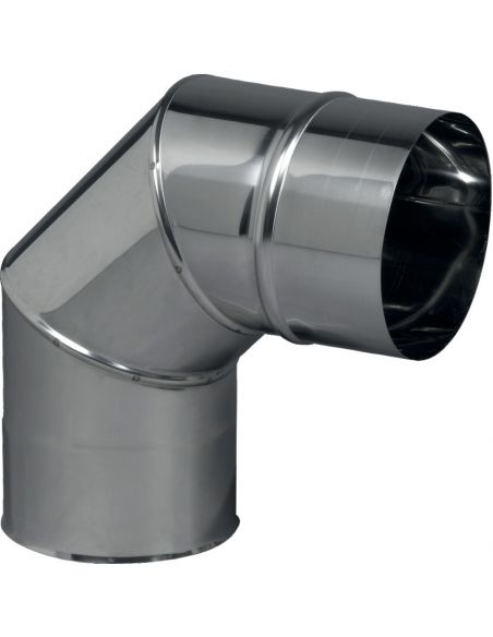 Coude équerre 90° plissé inox D125 TOLERIE EMAILLERIE NANTAISE 262125