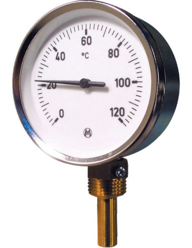 Thermomètre industrie EQ L150 0/120° plongeur 63 échelle lecture 0 / 120° THERMADOR TI150E
