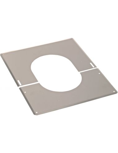 Plaque de finition 0° A 30° inox 80/130 TOLERIE EMAILLERIE NANTAISE 482013