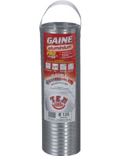Gaine flexible accordéon aluminium 85CM D153 TOLERIE EMAILLERIE NANTAISE 085153
