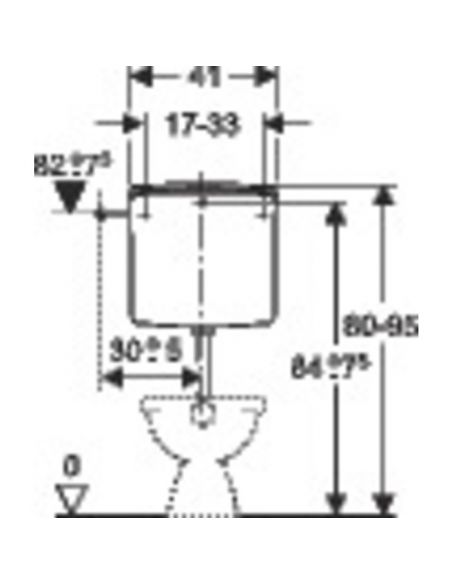 RES.SEMI HT GEBERIT 140.317.11 DOUBLE TOUCHE GEBERIT 140.317.11.1