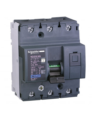 NG125LMA disjoncteur moteur 25A 3P 3d déclencheur magnétique SCHNEIDER 18884