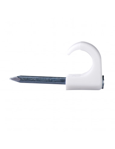 Mureva Fix Clip à clou pour câble Ø7-10mm clou Ø2-L25mm blanc RAL9010 SCHNEIDER 2032011