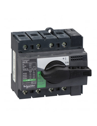 interrupteursectionneur Interpact INS80 4 Pôles 80A SCHNEIDER 28905