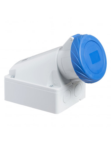 PratiKa socle de prise industrielle 32 A 2P+T 200-250 V CA IP67 SCHNEIDER 83166