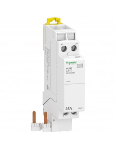 Acti9 iDT40 CT contacteur raccordement rapide 25A 2P contact 2F 230V SCHNEIDER A9C15187