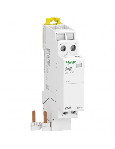 Acti9 iDT40 CT contacteur raccordement rapide 25A 2P contact 2F 230V SCHNEIDER A9C15187