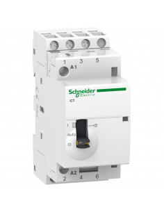 Acti9 iCT contacteur à commande manuelle 25A 3NO 230...240VCA 50Hz SCHNEIDER A9C21833